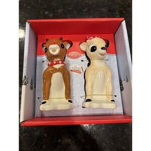 Rudolph The Red-Nosed Reindeer & Clarice Christmas Salt & Pepper Shakers‎